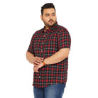 Men Plus Size Angstron Check Shirt - bigbanana