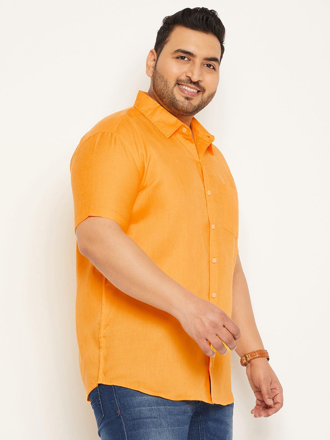 Men Plus Size Anion Solid Shirt - bigbanana