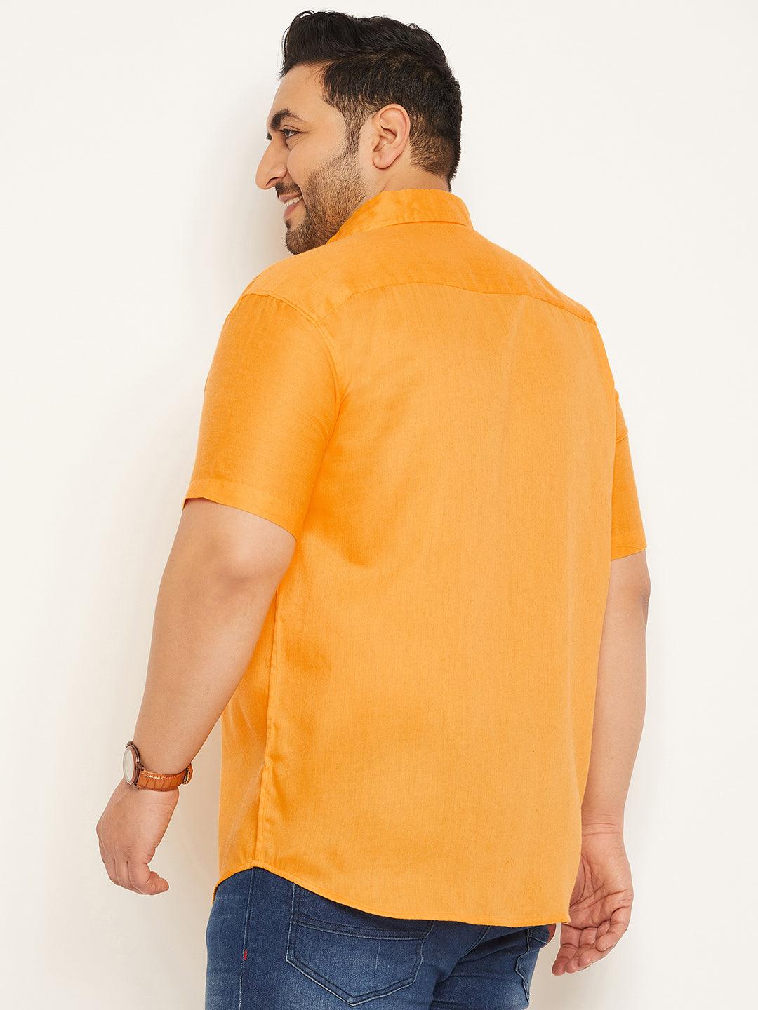 Men Plus Size Anion Solid Shirt - bigbanana