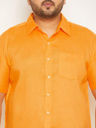 Men Plus Size Anion Solid Shirt - bigbanana