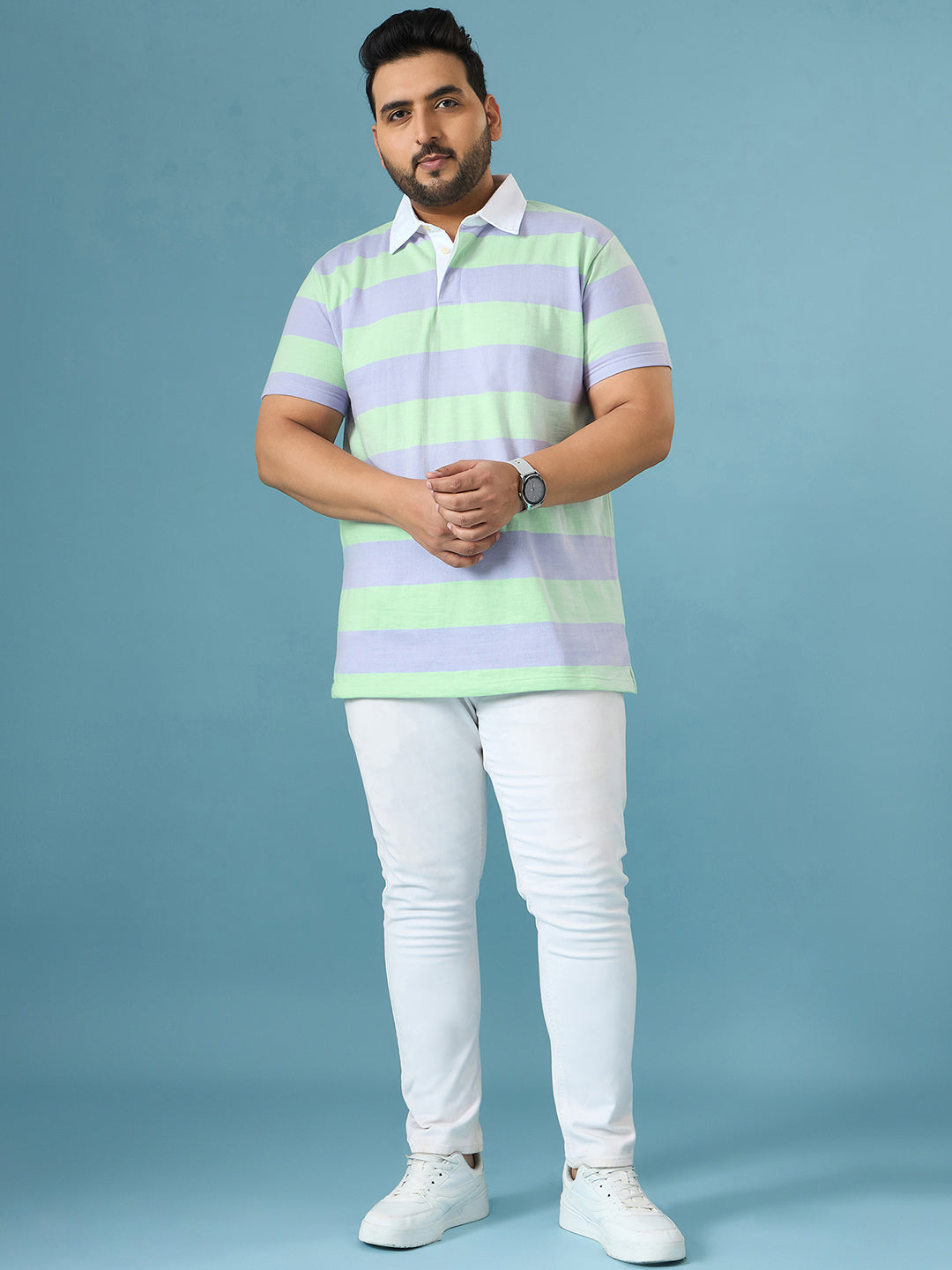 Men Plus Size Apes Polo Tshirt