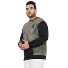 Men Plus Size Artlary Colorblock Sweatshirt - bigbanana