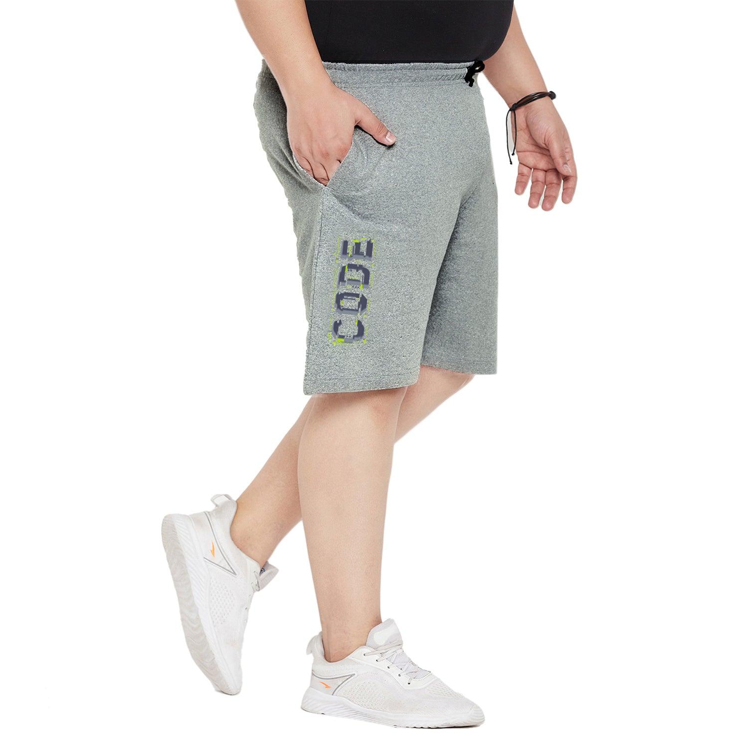 Men Plus Size Aspire Printed Shorts - bigbanana