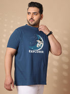 Men Plus Size Astron Printed Round Neck Tshirt - bigbanana