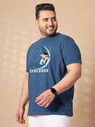 Men Plus Size Astron Printed Round Neck Tshirt - bigbanana