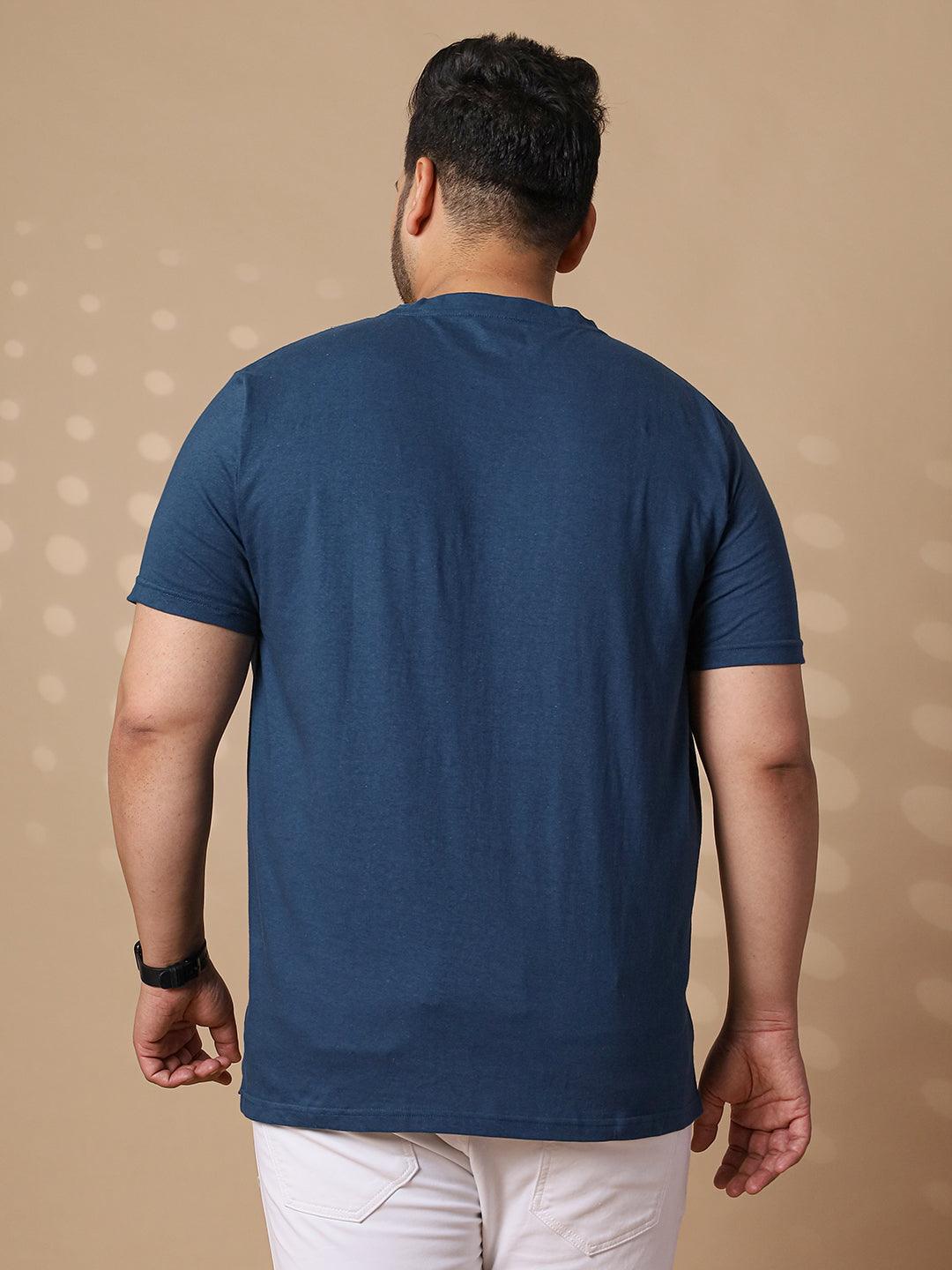 Men Plus Size Astron Printed Round Neck Tshirt - bigbanana