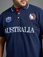 Men Plus Size Australia Printed Polo Tshirt - bigbanana