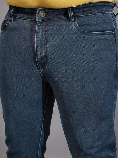 Men Plus Size Autono Solid Jeans - bigbanana