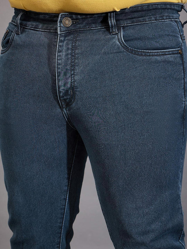 Men Plus Size Autono Solid Jeans - bigbanana
