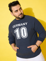 Men Plus Size Bavara Printed Sweatshirt