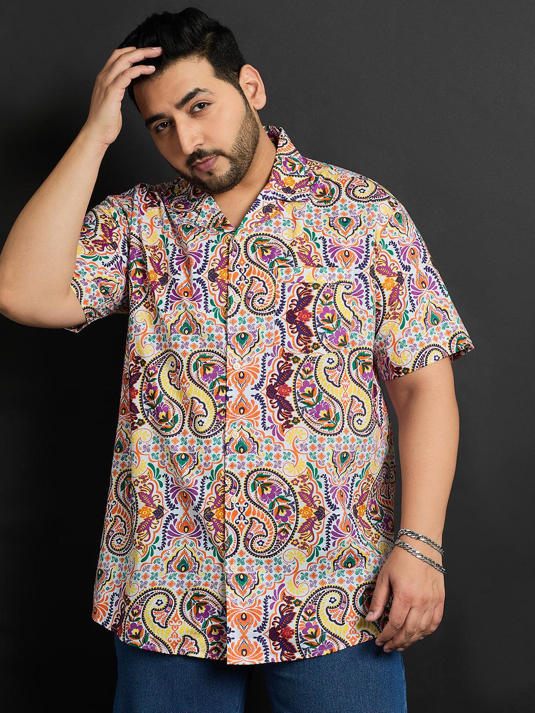 Men Plus Size Bayway Printed Shirt - bigbanana