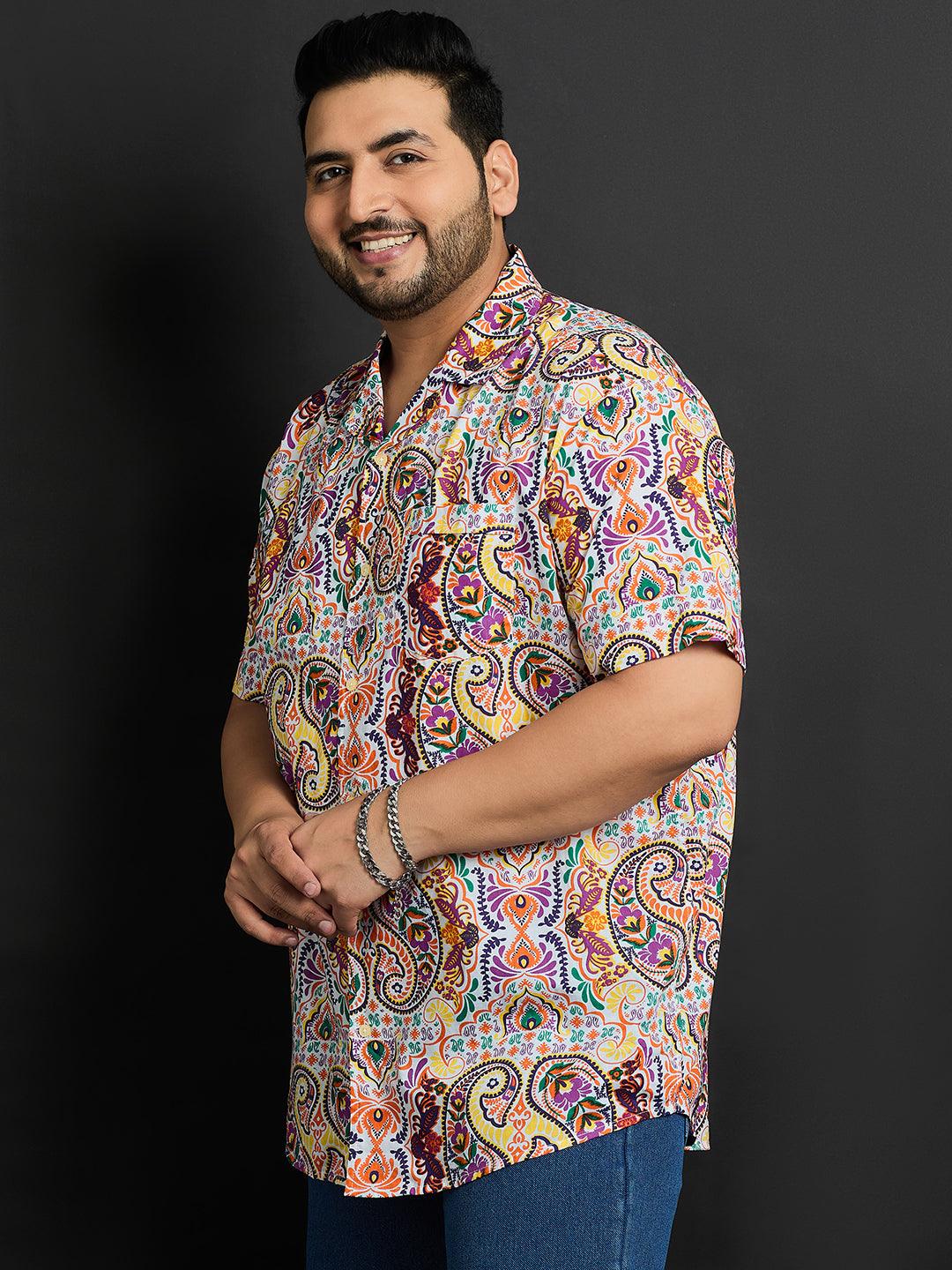 Men Plus Size Bayway Printed Shirt - bigbanana