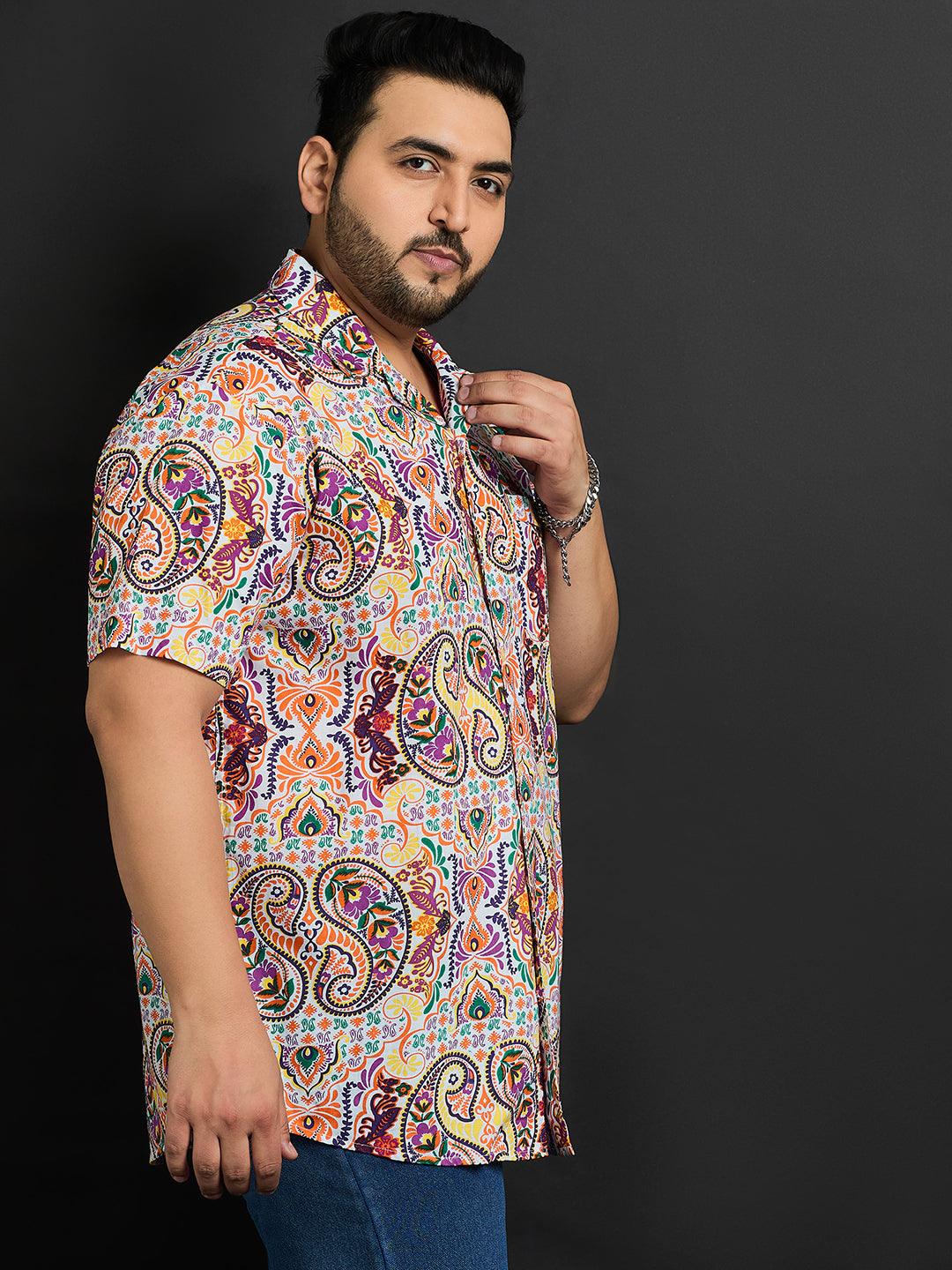 Men Plus Size Bayway Printed Shirt - bigbanana