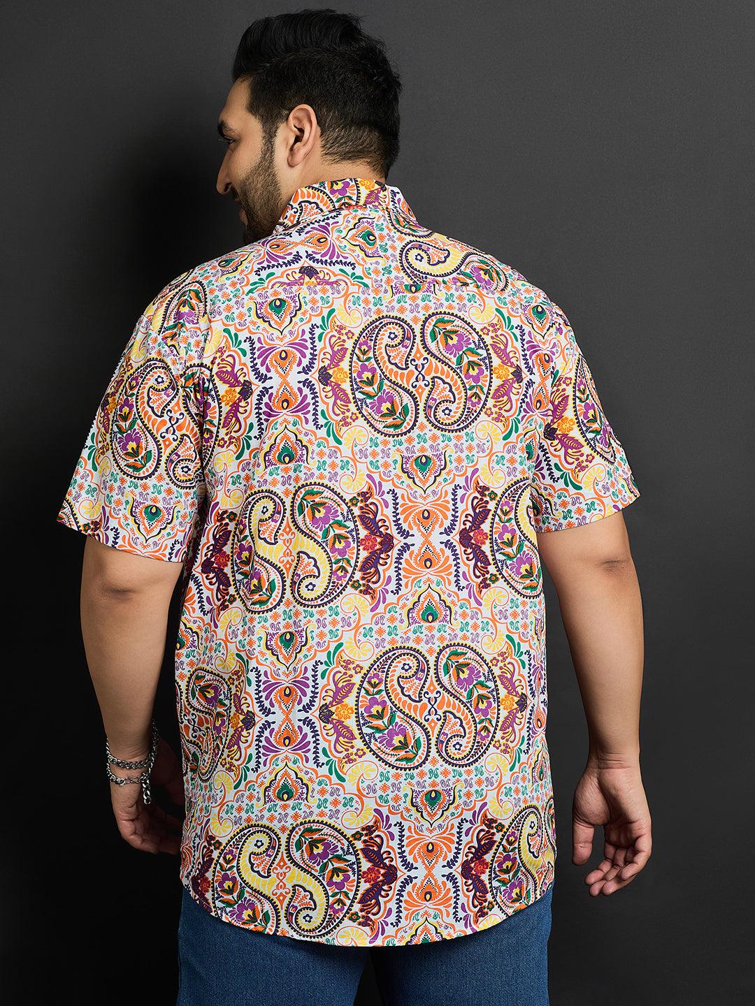 Men Plus Size Bayway Printed Shirt - bigbanana