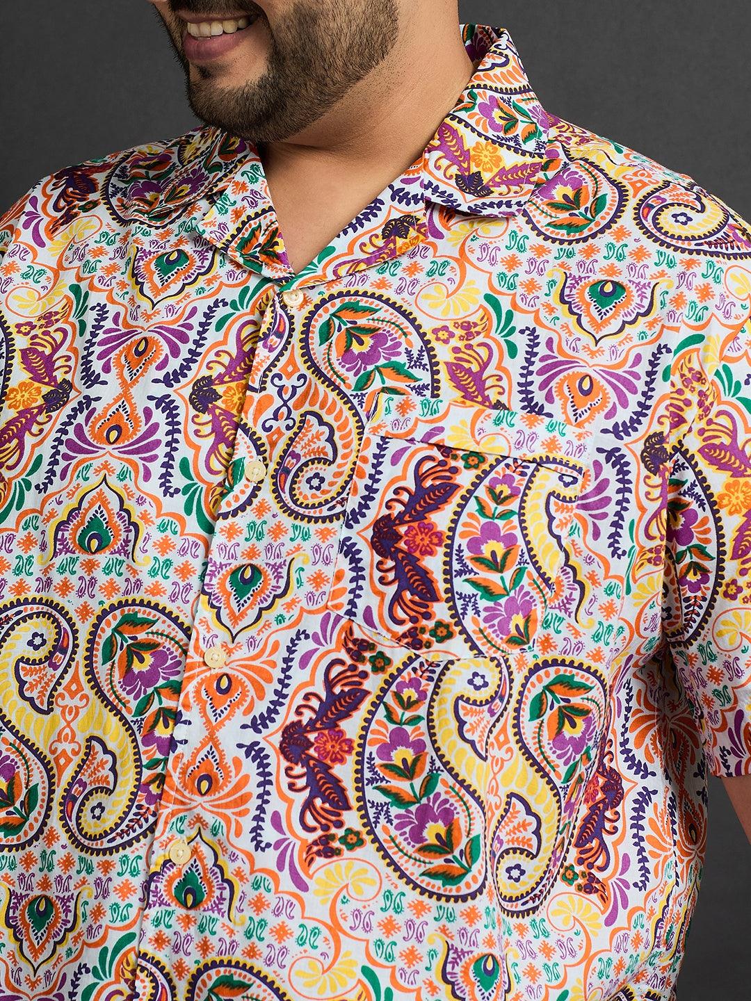 Men Plus Size Bayway Printed Shirt - bigbanana