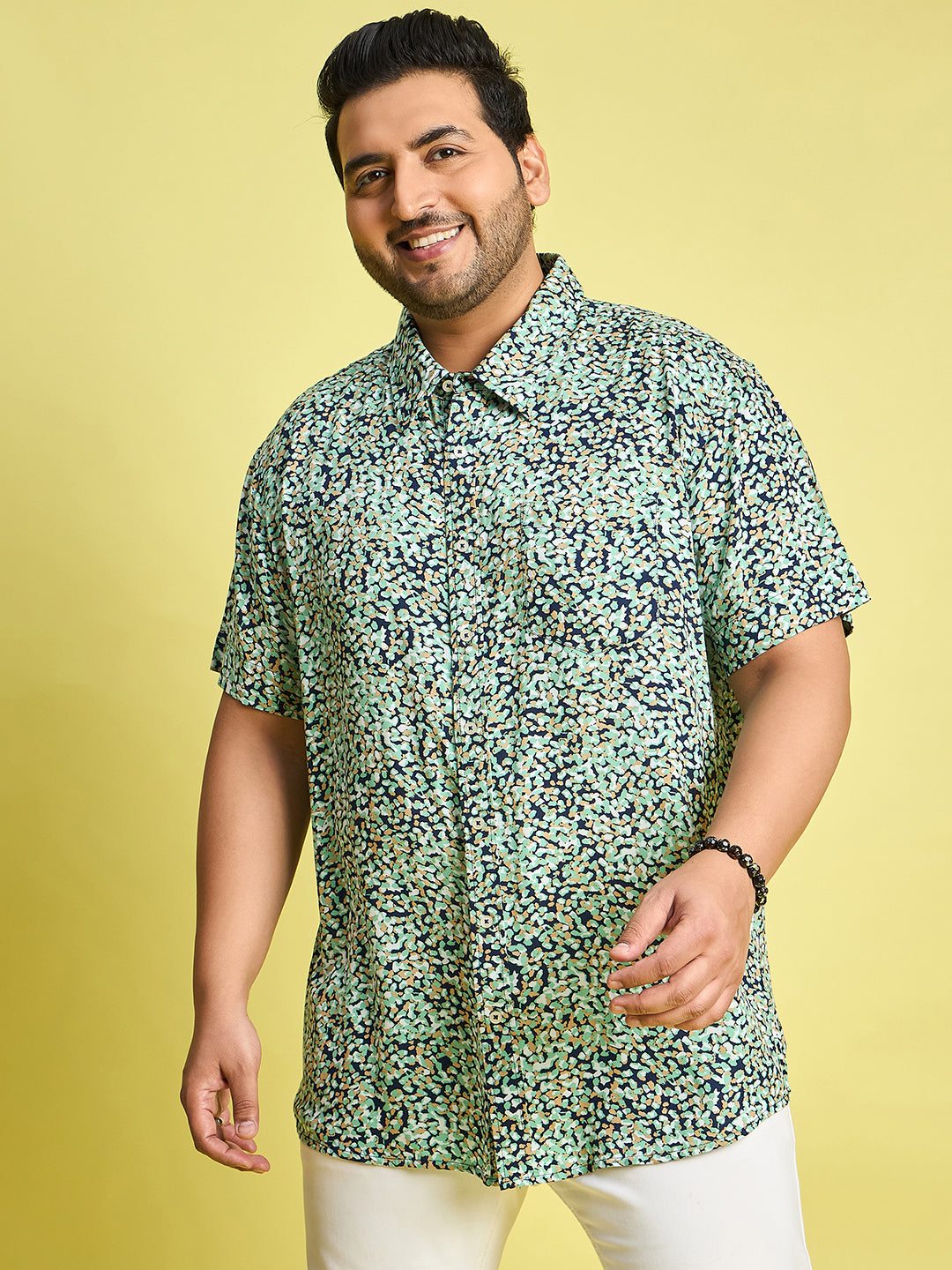 Men Plus Size Bejing Printed Shirt - bigbanana