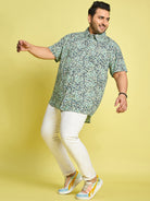 Men Plus Size Bejing Printed Shirt - bigbanana