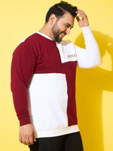 Men Plus Size Belle Colorblock Sweatshirt