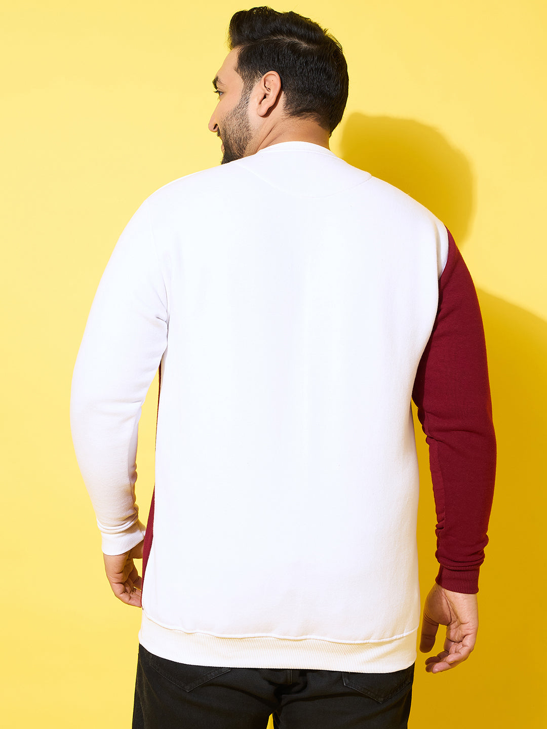 Men Plus Size Belle Colorblock Sweatshirt