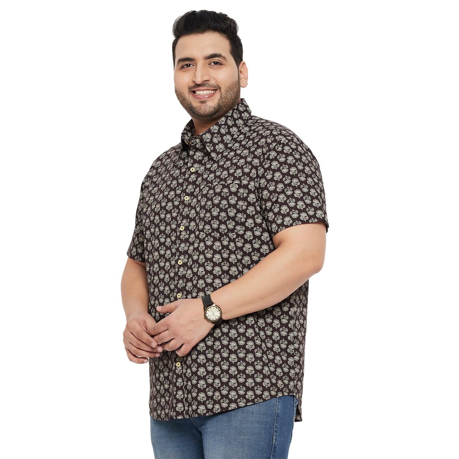 Men Plus Size Bingo Printed Shirt - bigbanana