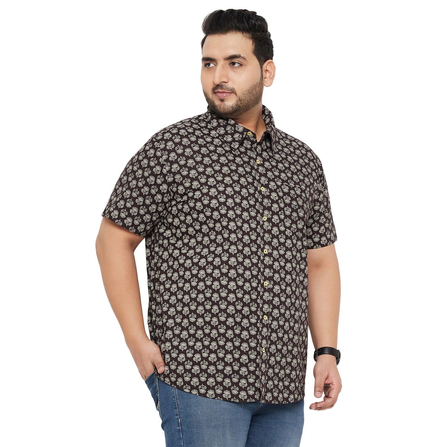 Men Plus Size Bingo Printed Shirt - bigbanana