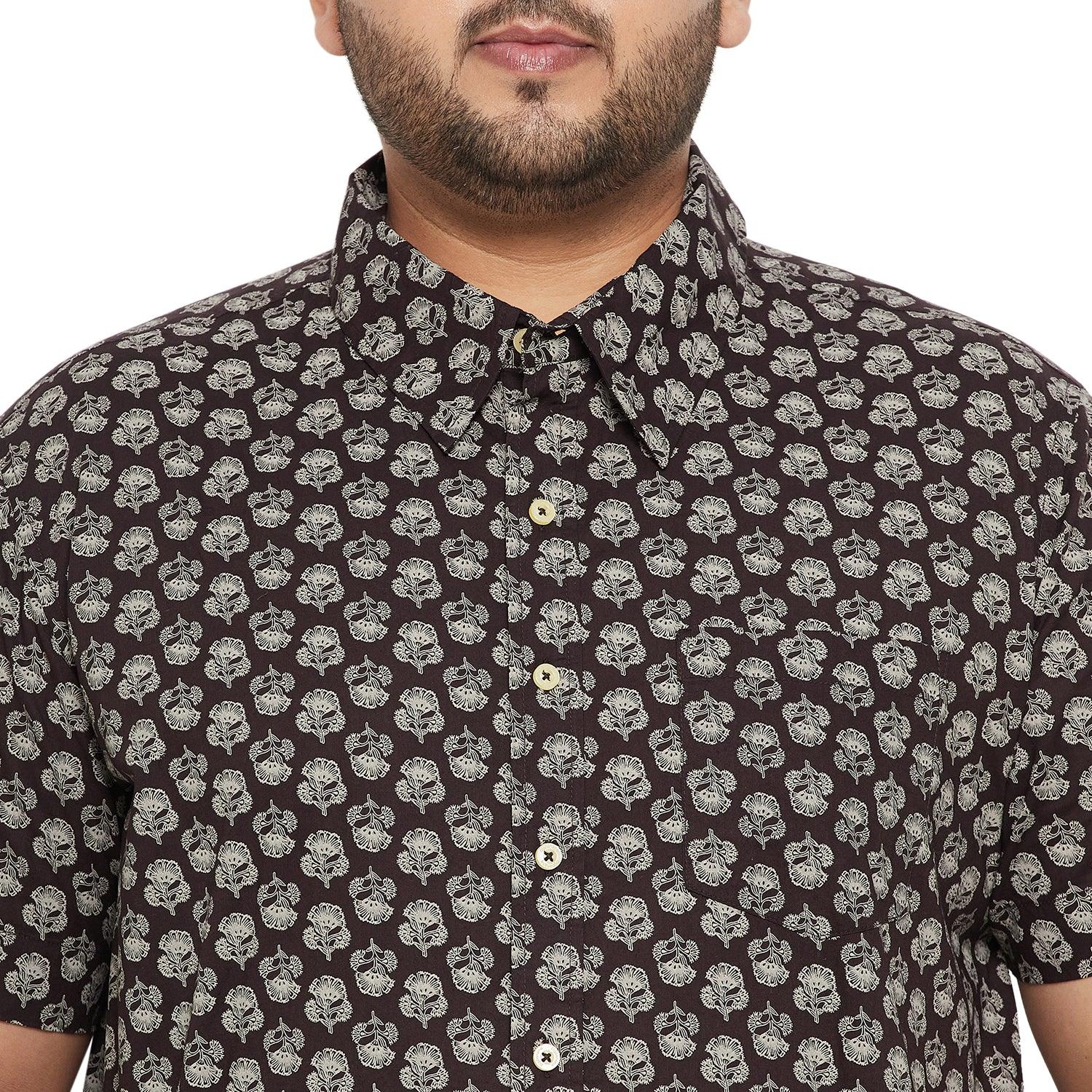 Men Plus Size Bingo Printed Shirt - bigbanana