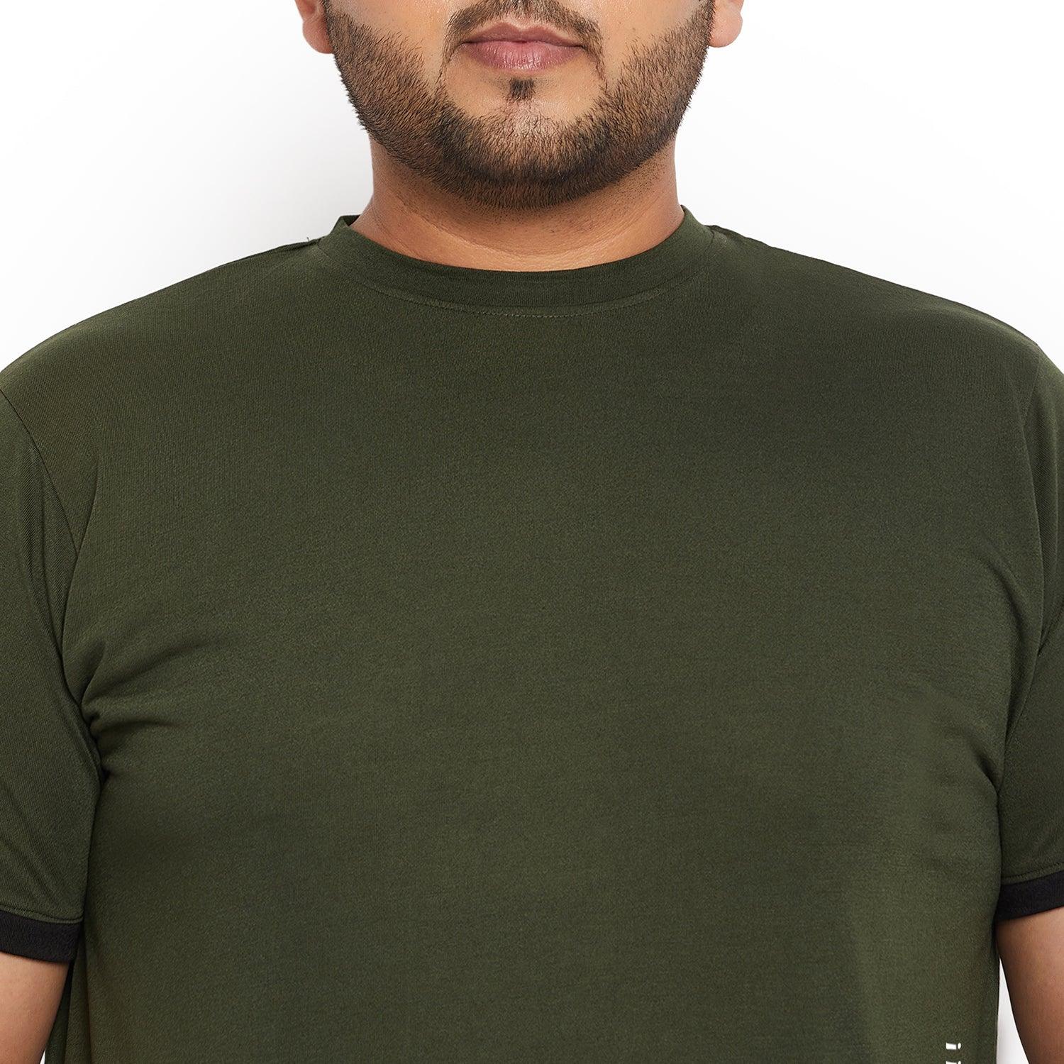 Men Plus Size Blade Printed Round Neck Tshirt - bigbanana