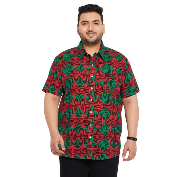 Men Plus Size Blankis Printed Shirt