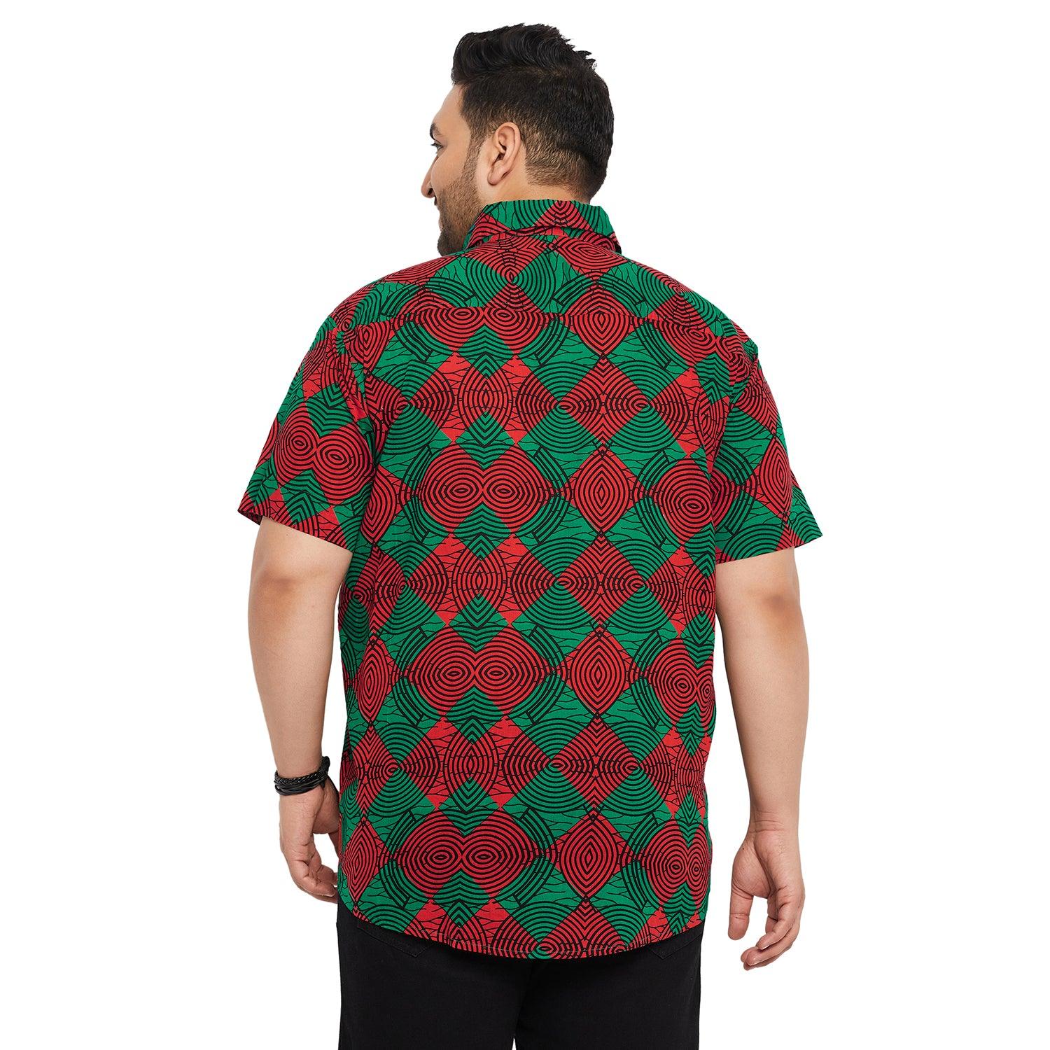 Men Plus Size Blankis Printed Shirt - bigbanana