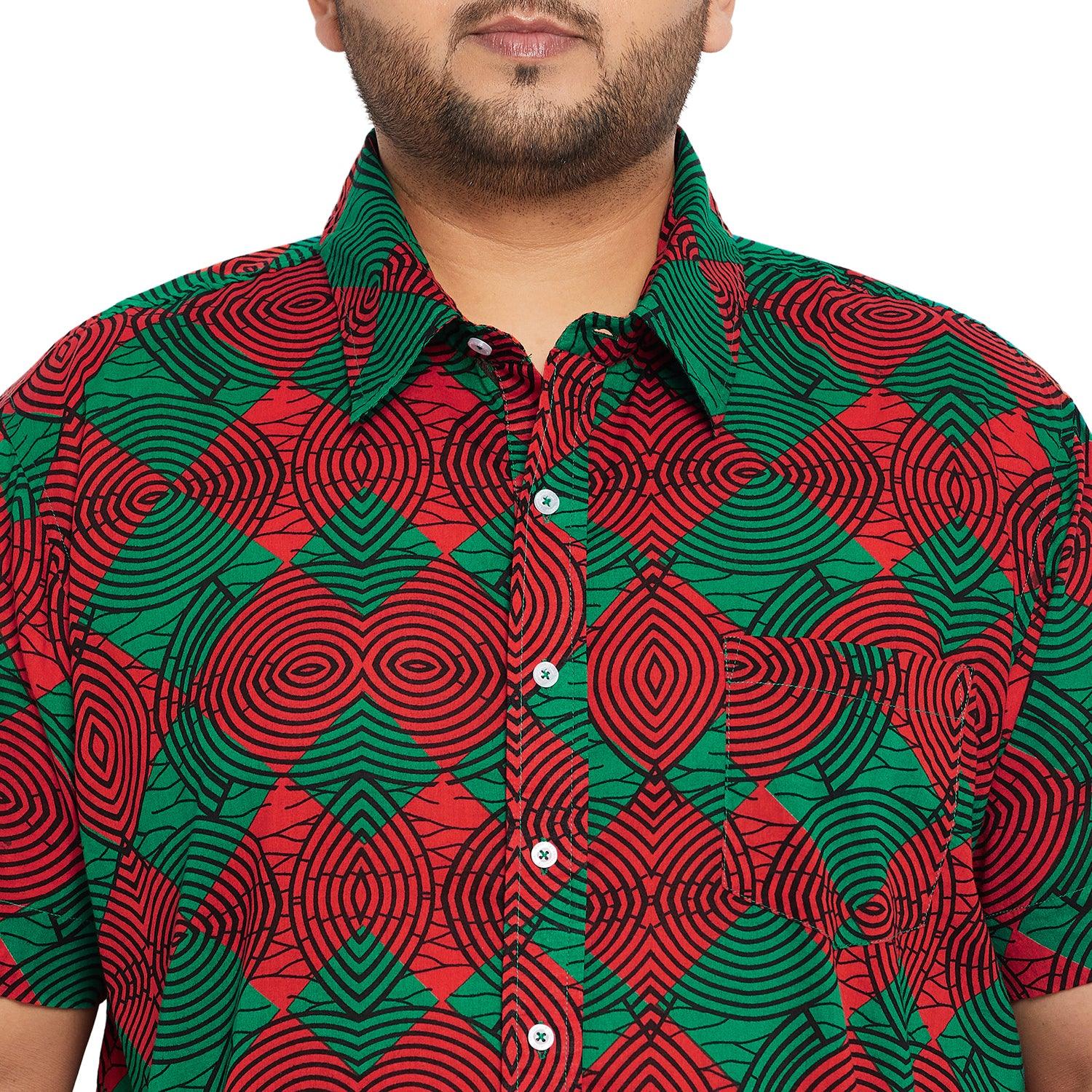 Men Plus Size Blankis Printed Shirt - bigbanana