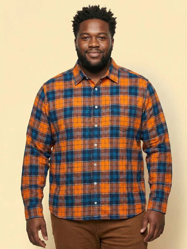 Men Plus Size Blazebox Multicolor Checkered Casual Shirt