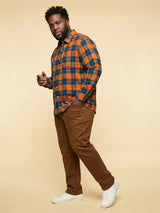 Men Plus Size Blazebox Multicolor Checkered Casual Shirt