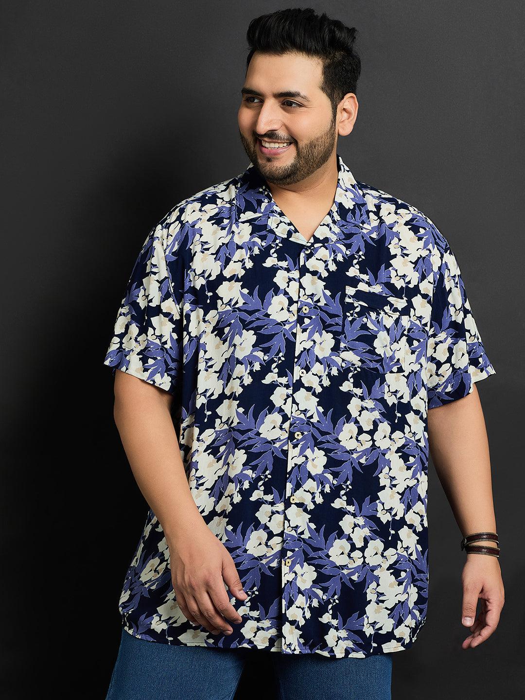 Men Plus Size Bocholt Printed Shirt - bigbanana