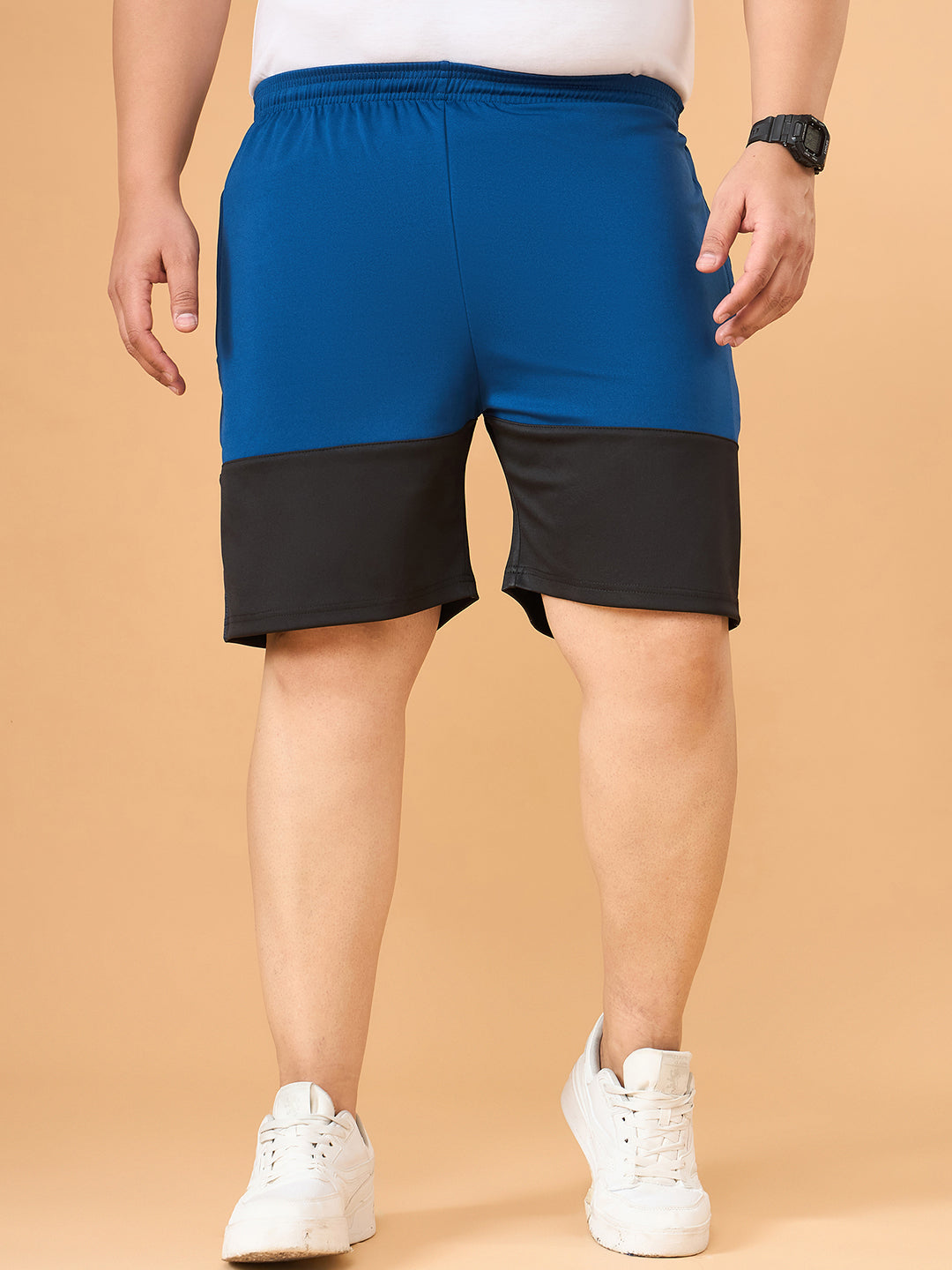 Men Plus Size Bodo Colorblock Shorts