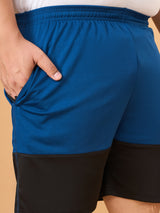 Men Plus Size Bodo Colorblock Shorts