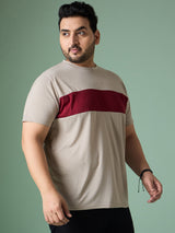 Men Plus Size Bravix Multicolor Round Neck Tshirt - bigbanana