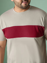 Men Plus Size Bravix Multicolor Round Neck Tshirt - bigbanana