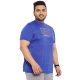 Men Plus Size Brazen Printed Round Neck Tshirt - bigbanana