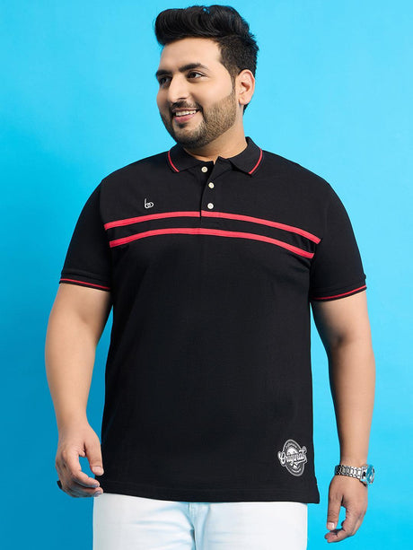 Men Plus Size Broku Solid Polo Tshirt - bigbanana