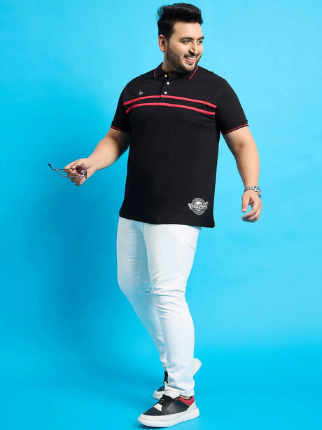Men Plus Size Broku Solid Polo Tshirt - bigbanana