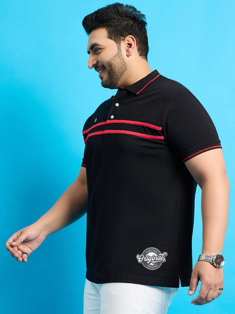 Men Plus Size Broku Solid Polo Tshirt - bigbanana