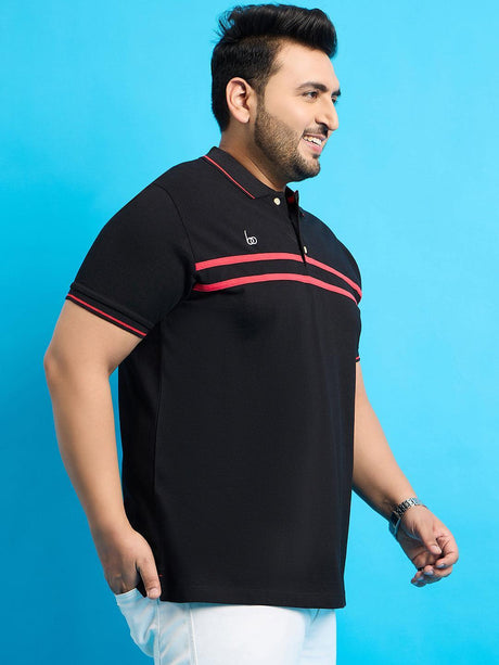 Men Plus Size Broku Solid Polo Tshirt - bigbanana