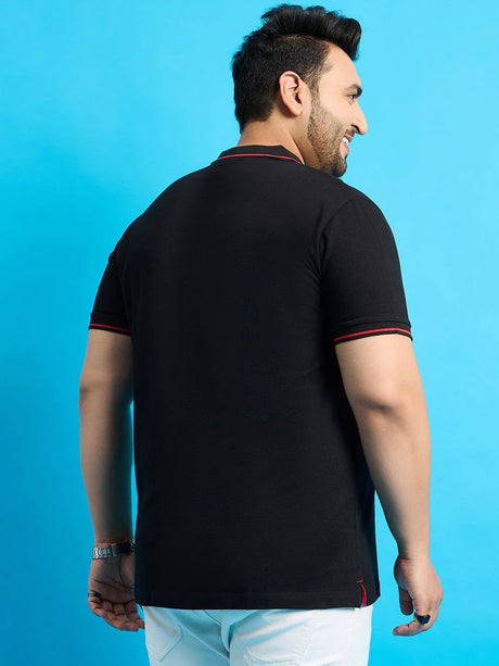 Men Plus Size Broku Solid Polo Tshirt - bigbanana