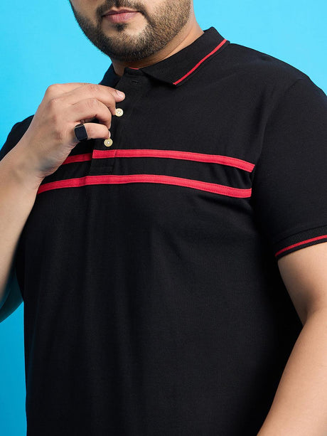 Men Plus Size Broku Solid Polo Tshirt - bigbanana