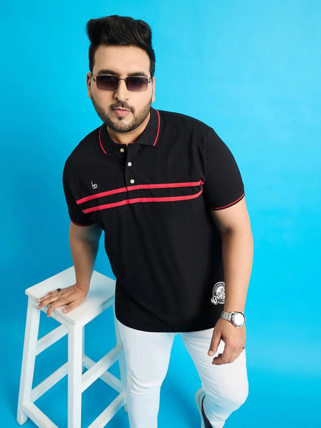 Men Plus Size Broku Solid Polo Tshirt - bigbanana