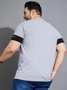 Men Plus Size Cary-10 Colorblock Polo Tshirt - bigbanana