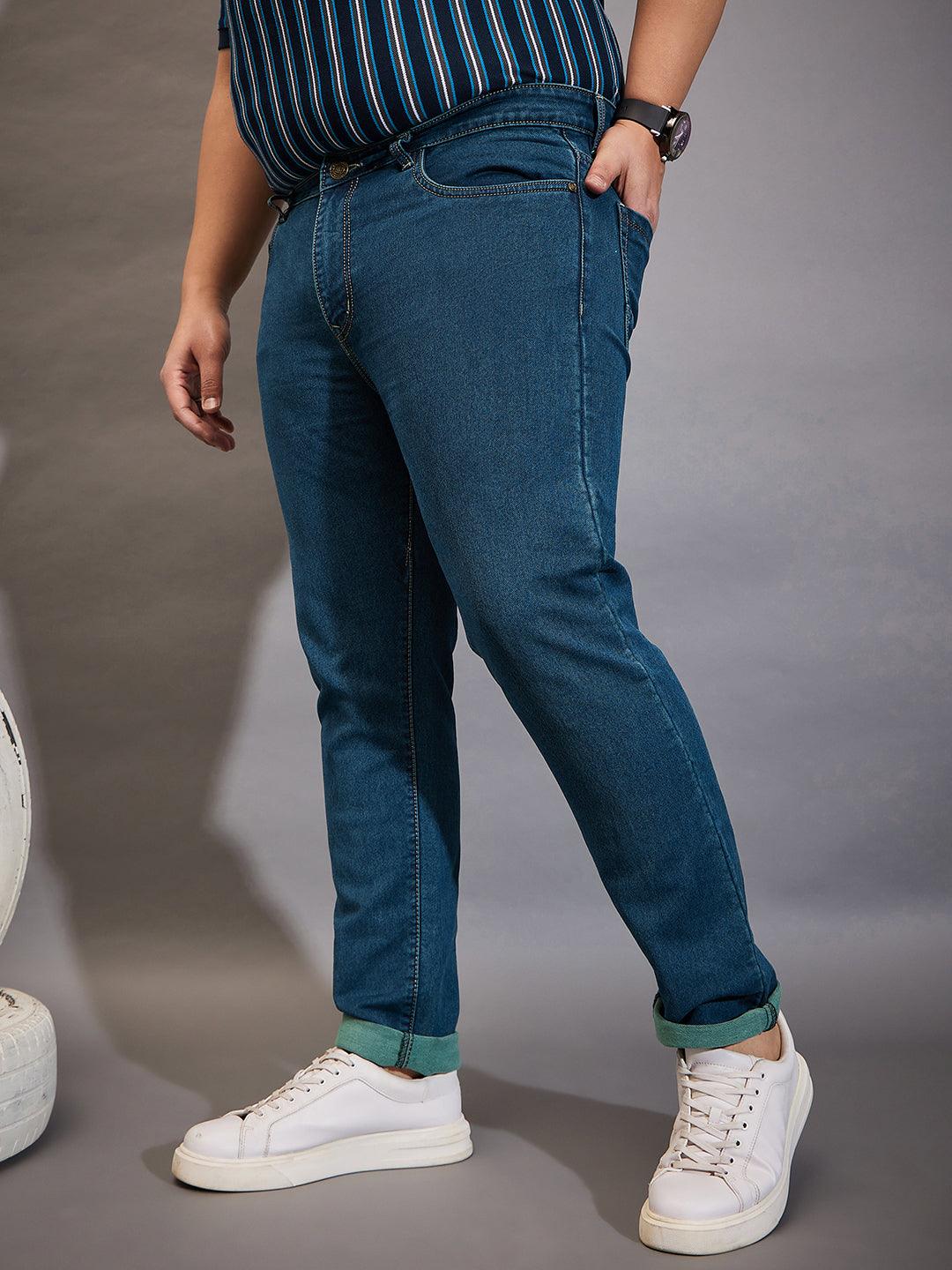 Men Plus Size Cambro Solid Jeans - bigbanana