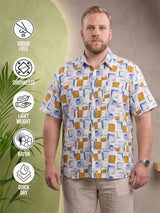 Men Plus Size Canvaspatch Multi Printed Shirts