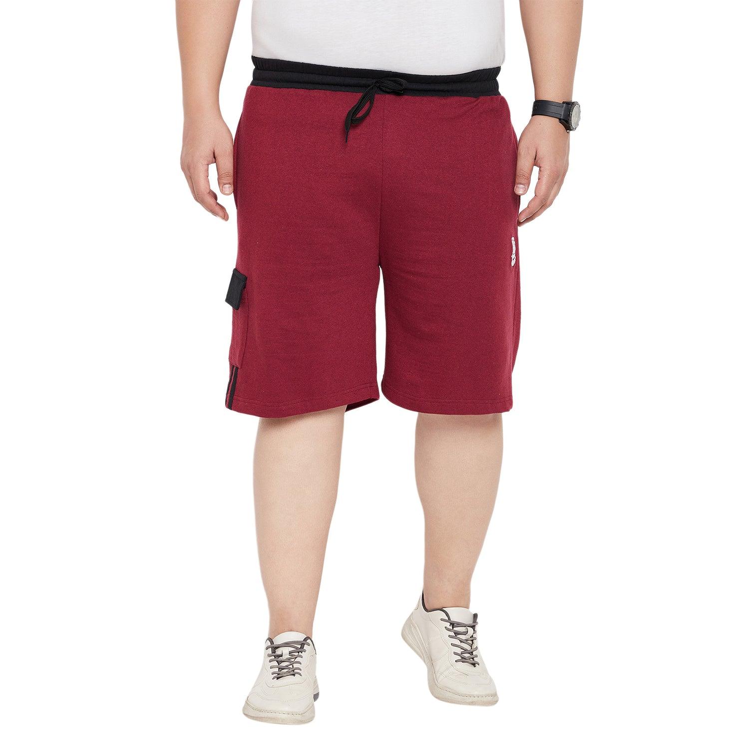 Men Plus Size Carens Solid Shorts - bigbanana