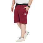 Men Plus Size Carens Solid Shorts - bigbanana